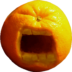 crying orange
